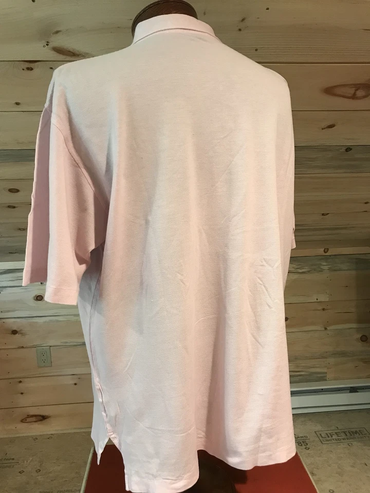 House of Carrington Legend PINK Mercerized Pima Cotton Polo Golf Shirt Men's XL - Image 3 of 4