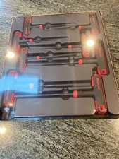 Snap-on awsg800a 8 pc t-shaped/l-shaped comboination hex wrench set 3/32–1/4"