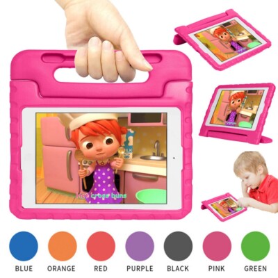 For iPad 2 3 4 5th 6th 7th 8th 9th Gen Pro Air Mini Kids Shockproof Case Cover