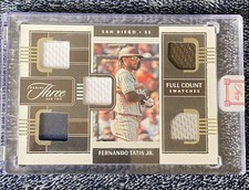 2022 Panini Three and Two Fernando Tatis Full Count Swatches /75 Padres