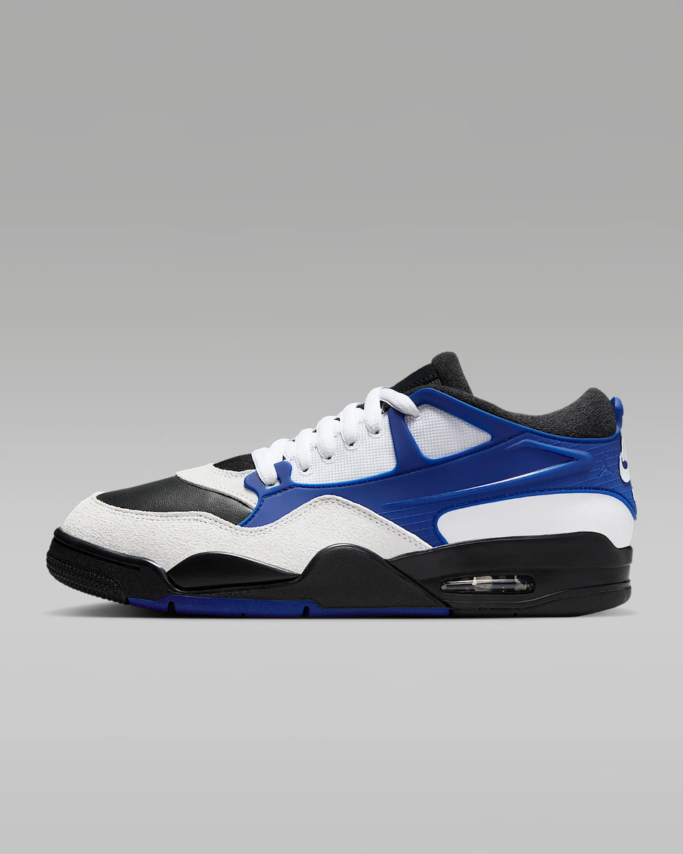 Jordan Air RM Men's Shoes in White/Black/Deep Royal Blue