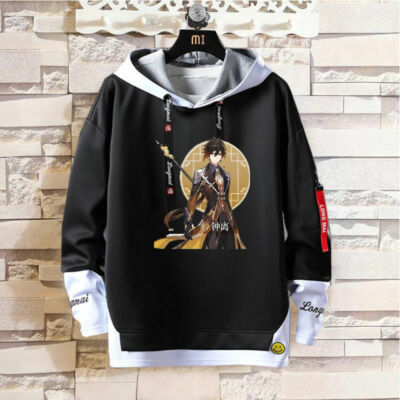 Genshin Impact Cosplay Game Kapuzen Sweatshirt Hoodie pullover Hooded Pulli Coat