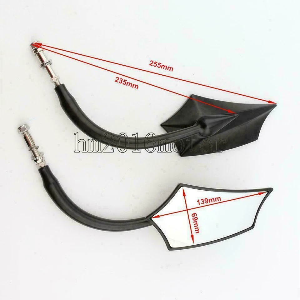 Espejos retrovisores de motocicleta para Harley-Davidson Sportster 883 Custom XL883C Foto 2 de 4