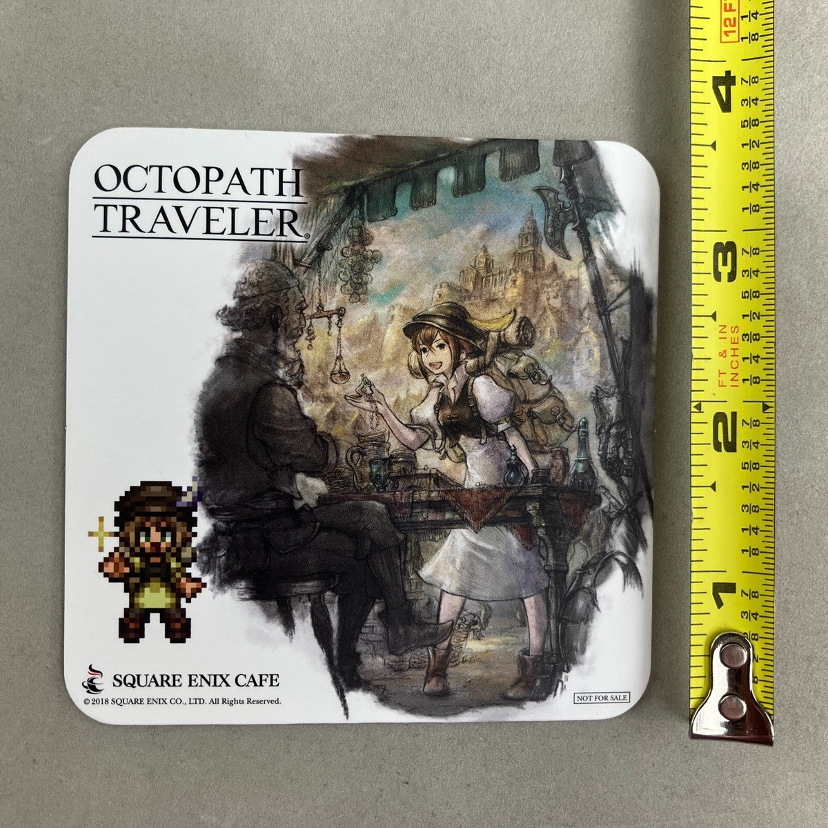 Square Enix Café Octopath Traveler Tressa Colozone Limited Coaster