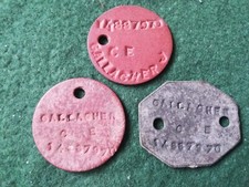 WW2 British Army Dog Tags 14887970 J Gallagher. 