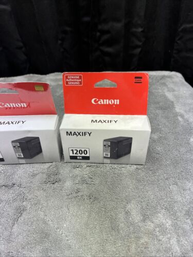 Canon Maxify 1200 BK Schwarz Tintentank Brandneu Fabrikversiegelt 3 Packungen - Bild 4 von 6
