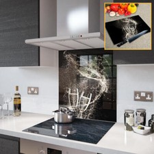 Glass Splashbacks Champagne Toast Glass and Accessories - Made By Premier Range