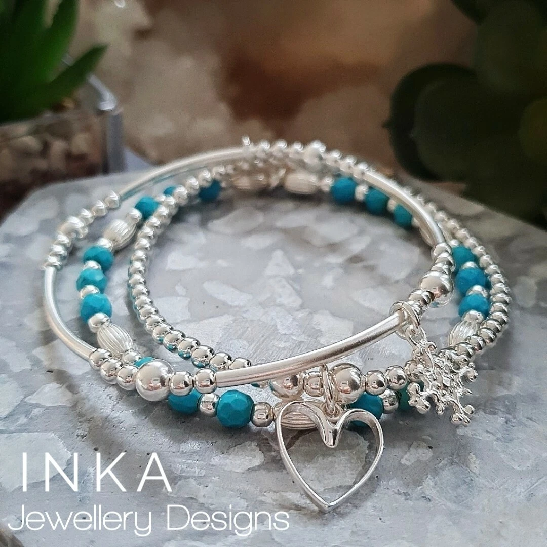 Turquoise stacking bracelets online