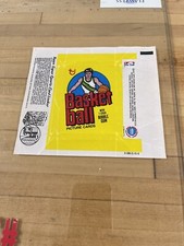 1978-79 Topps Basketball Wax Pack Wrapper NBA EMPTY WRAPPER