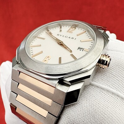 🔥BVLGARI Octo Solo Tempo BGO38S 102118 BGO38SPG Gold Box & Papers