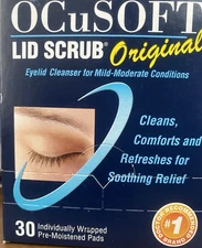 OCuSOFT Lid Scrub Original Pre-Moistened Pads Eyelids 30 pads
