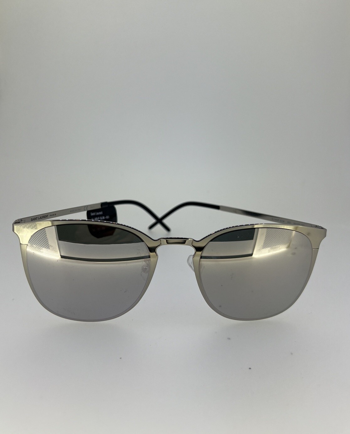 Occhiali da sole Saint Laurent montatura argento originali