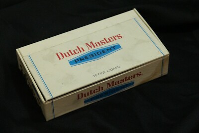 Vintage Dutch Masters President Cigar Box 10 Fine Cigars Ebay