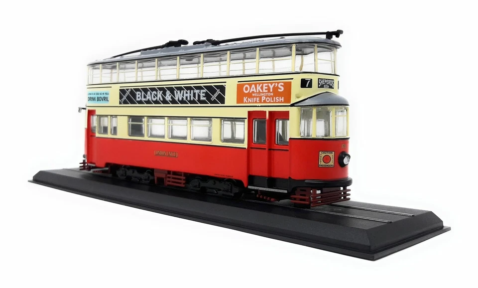 Atlas 1/87 H0 Trolley Car Feltham Tram UCC 1931 Stand model metal - Image 2 of 4