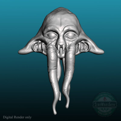 Quarren Squid Head alien creature Jedi Rebel Sith custom head for action figures