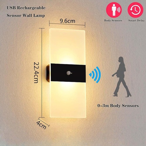 VOMI Battery Operated LED Wall Lights with Motion Sensor, Cordless Wall Sconces - Picture 7 of 9