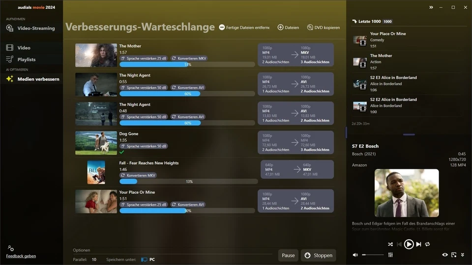 Audials Movie 2024 1-PC - Dauerlizenz - Deutsch / KEY (ESD) - Bild 2 von 4