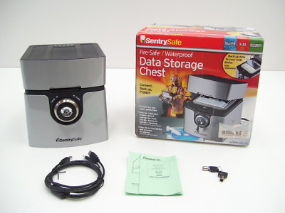 SENTRY SAFE QA0121 FIRE-SAFE WATERPROOF DATA USB CD/DVD STORAGE CHEST SAFE