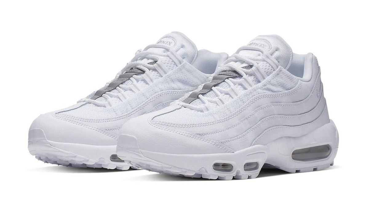 公式正規品!★AIR MAX 95 WHITE LLIC SILVER Size 13 - Nike Air Max 95 Essential White Silver for sale