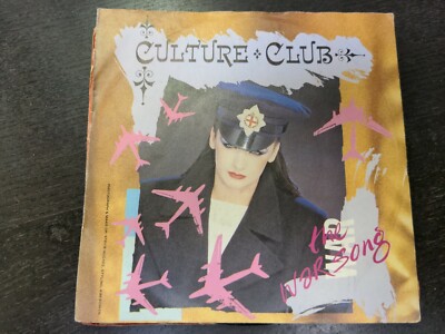 45 Record Culture Club The War Song/Der Kriegsgesang w/Picture