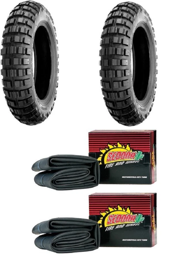 NUEVO PAR 2 TUBOS NEUMÁTICOS DELANTEROS Y TRASEROS MASSFX 3.50-8 SR 421 HONDA Z50R Foto 4 de 4