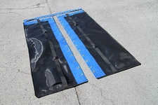 Hobie Cat Wave Trampoline New Black Mesh with Pocket And Blue Tough Wrap 