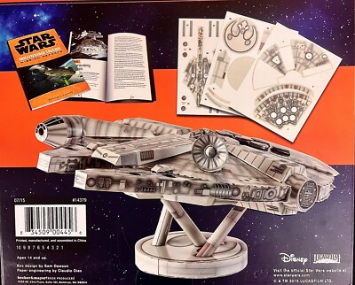 Star Wars Millennium Falcon Deluxe Paper Model Kit Light-Up + Sound