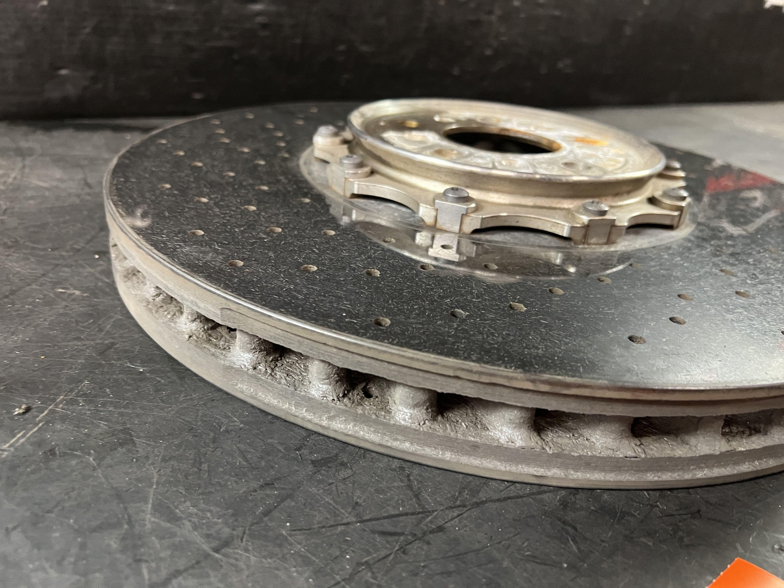 2007 BENTLEY CONTINENTAL GT RH PASSENGER FRONT CERAMIC BRAKE ROTOR 3W0615302C