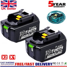 2X For Makita 18V Battery 7.0Ah BL1830 BL1850 BL1860B LXT Cordless tool Li-Ion