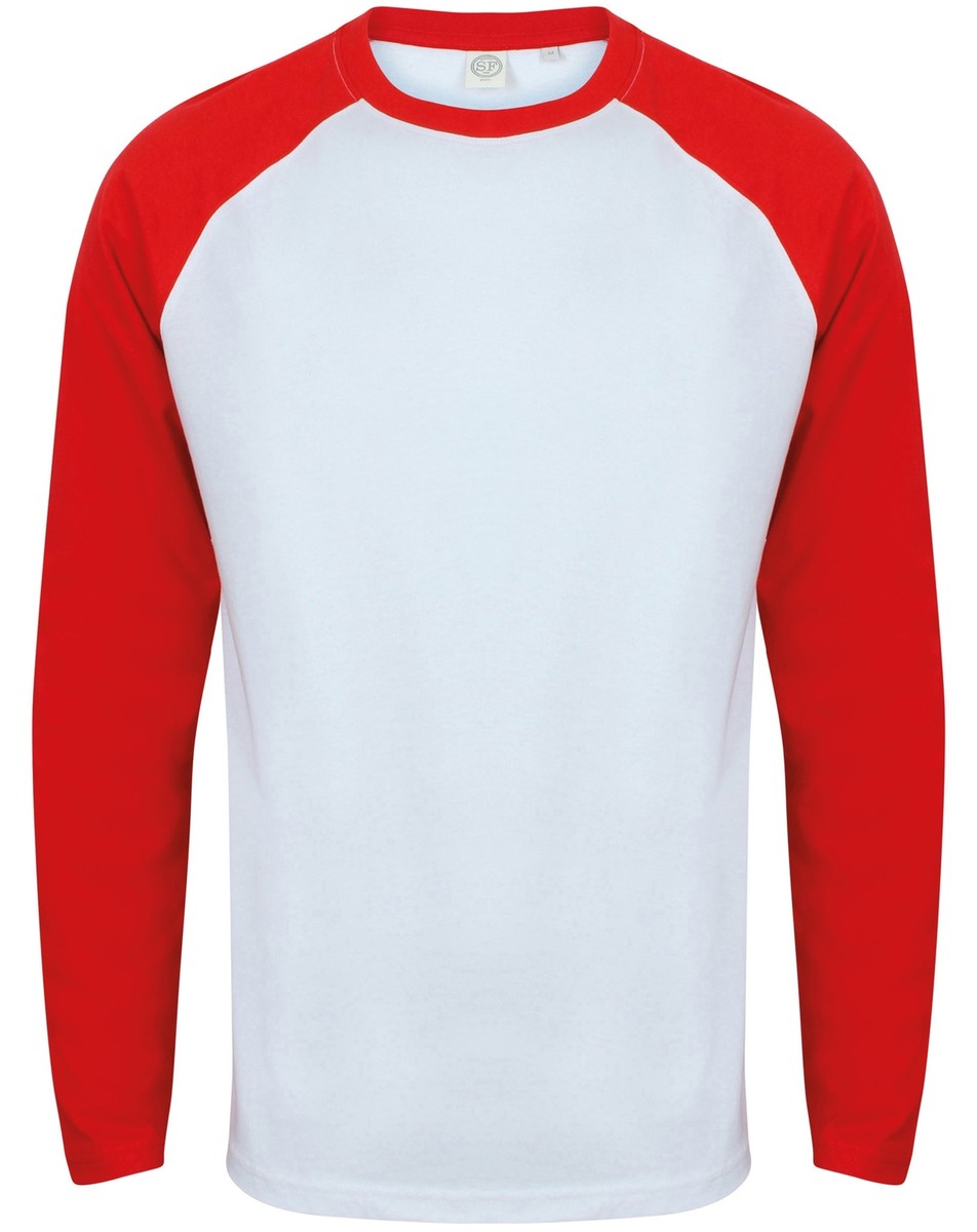 新品　サルセーション　Baseball's style tshirt 　Mサイズ SF Men's Long Sleeve Baseball T-Shirt (SF271) - Long Sleeve