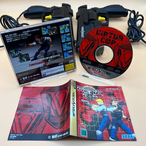 VIRTUA COP 1 + GUN CONTROLLERS HSS-0152 Work for CRT TV Only Sega Saturn - Picture 3 of 8