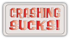 Crushing Sucks Car Bumper Sticker Decal