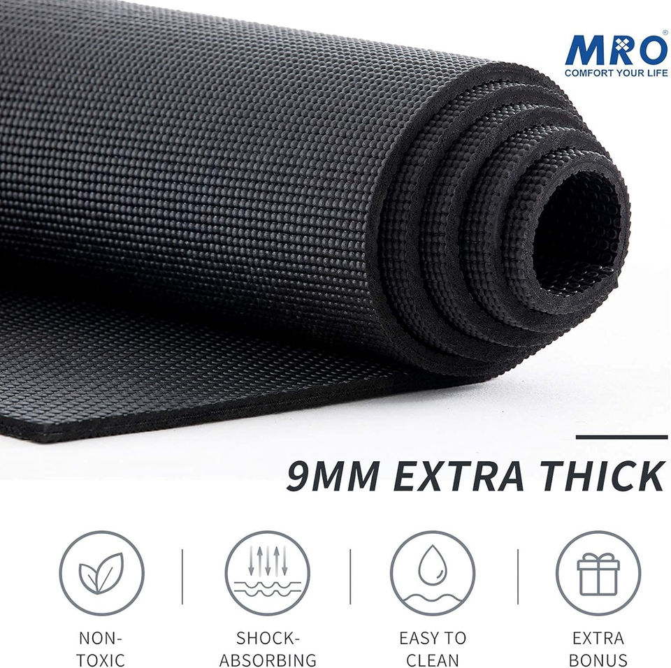 Extra Large Yoga Mat, 12'X6'/9'X6'/7'X5'/6'X4' (9MM) Extra Wide and