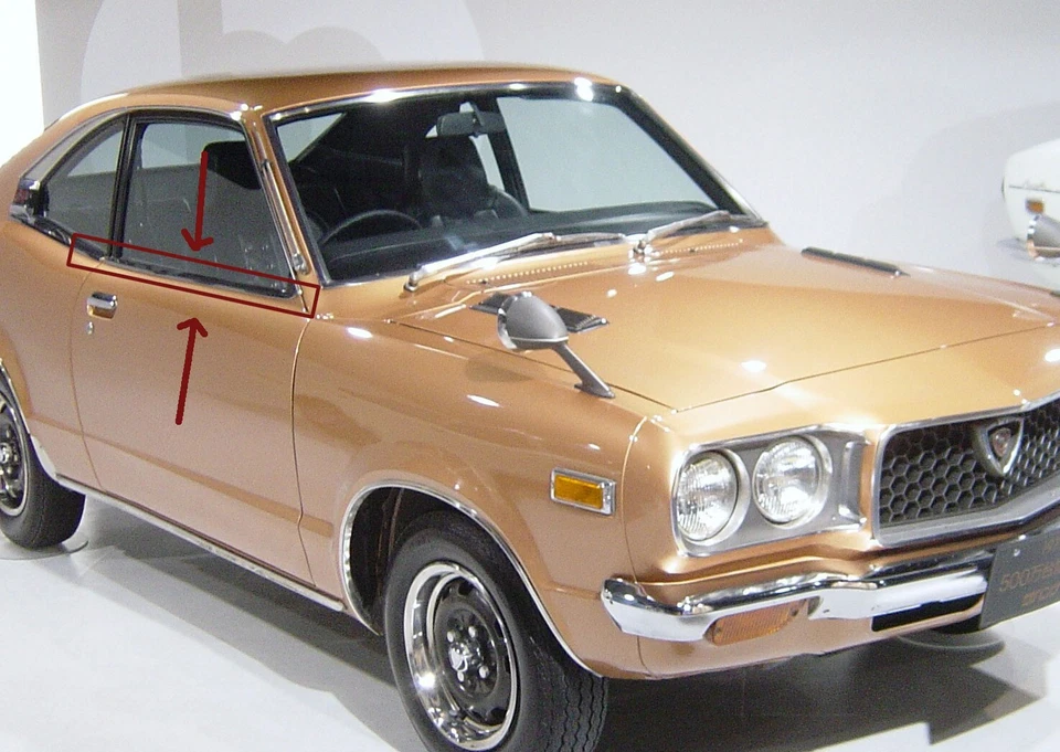 MAZDA ROTARY RX3 808 818 SAVANNA WINDOW BELT GLASS SEAL RUBBER WEATHETSTRIP - Image 2 of 4