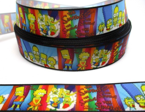 The Simpsons 1" Grosgrain Ribbon ~YOUR CHOICE: 5 or 10 Yard (TV Adult Cartoon) - Picture 2 of 3