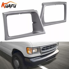 Borde de biseles de faros KUAFU para Ford E-150 E150 E250 E350 Econoline 1997-2002