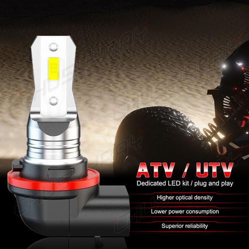 For 2022 Honda rancher 420 12v pair 3pins LED Headlight 6000K super Bright Bulbs - Bild 2 von 9