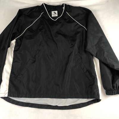 Augusta Sportswear Jacket Mens XL Black Golf V-Neck Pullover