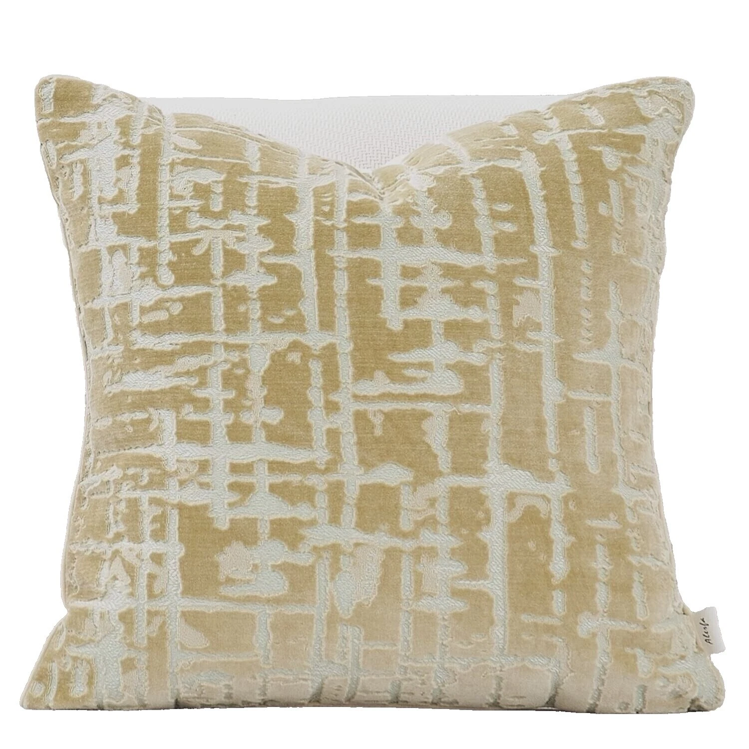 Almofadas listradas de veludo para decoração do lar