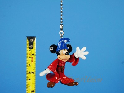 Mickey Mouse Fantasia Sorcerer Ceiling Fan Pull Light Lamp Chain
