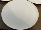 Dinner Plate Schumann Arzberg Bavaria White Gold Border Lot Of 3 — photo 3