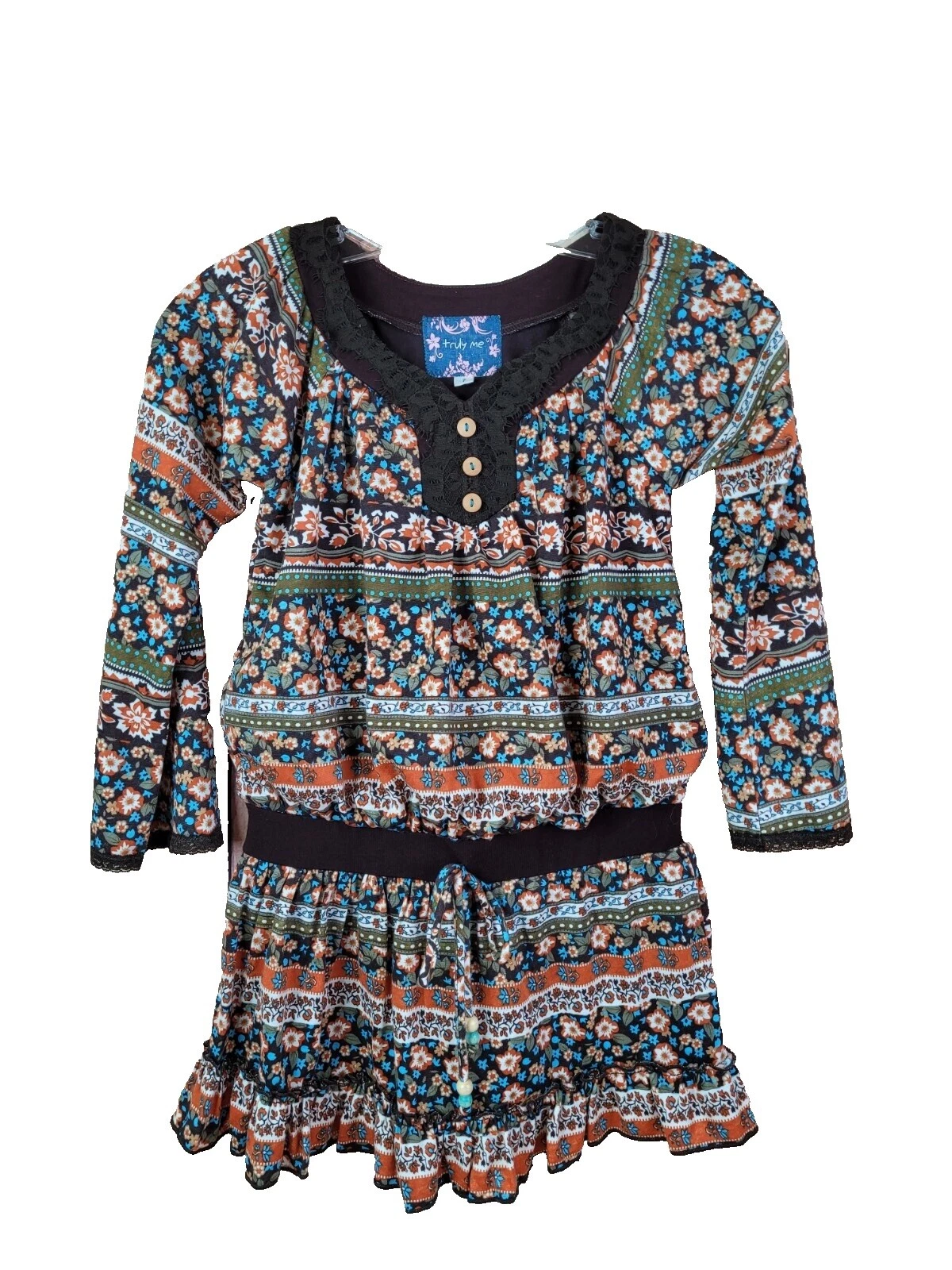 Vestidos Azul Manga Larga American Girl para Niñas