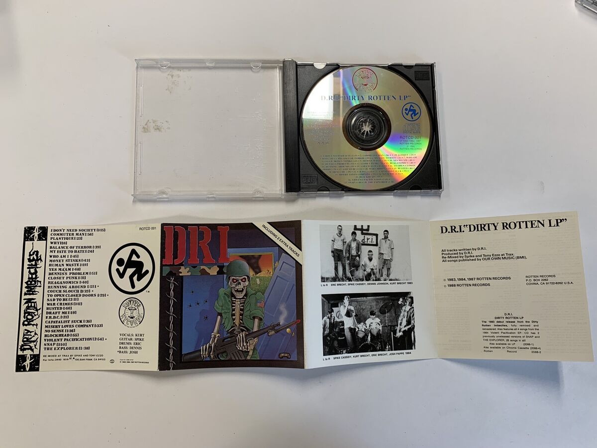 D.R.I. Dirty Rotten Imbeciles - Dirty Rotten LP CD 1988 D.R.I. Dirty Rotten Imbeciles - Dirty Rotten LP CD 1988