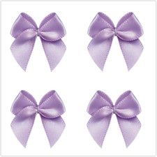 50Pcs Mini Satin Ribbon Bows Ribbon Flowers 25Mm X 26Mm Appliques DIY Craft for