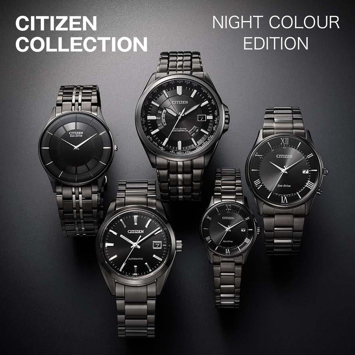 アクアナイトブラック CITIZEN Watch Eco-Drive NIGHT COLOUR EDITION AR3017-58E Men's