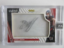 2022 Panini Instant NFL Clear Vision Drake London Rookie RC Card Auto SSP  3/10