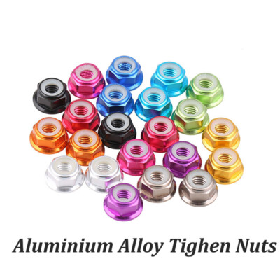 Nylon Nyloc Thighten Lock Nut Aluminum Alloy Steel Din985 Flange M2 M3 M4 M5 M8