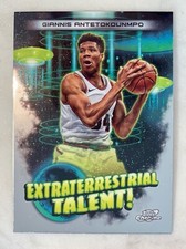 23-24 Topps Chrome Cosmic Giannis Antetokounmpo Extraterrestrial Talent No ET-8