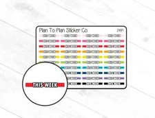 2491~~This Week Header/Dividers Planner Stickers