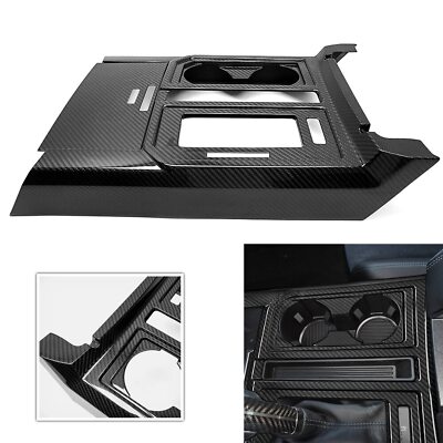 For Ford Raptor F-150 2015-20 Dry Carbon Fiber Inner Gear Shift Box Panel Cover